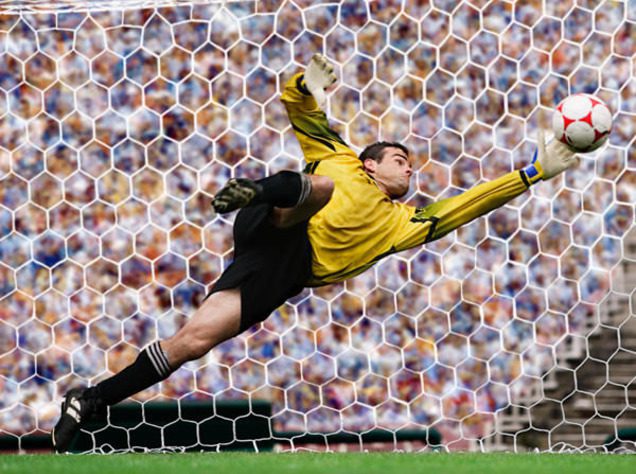 点球罚球动作示意