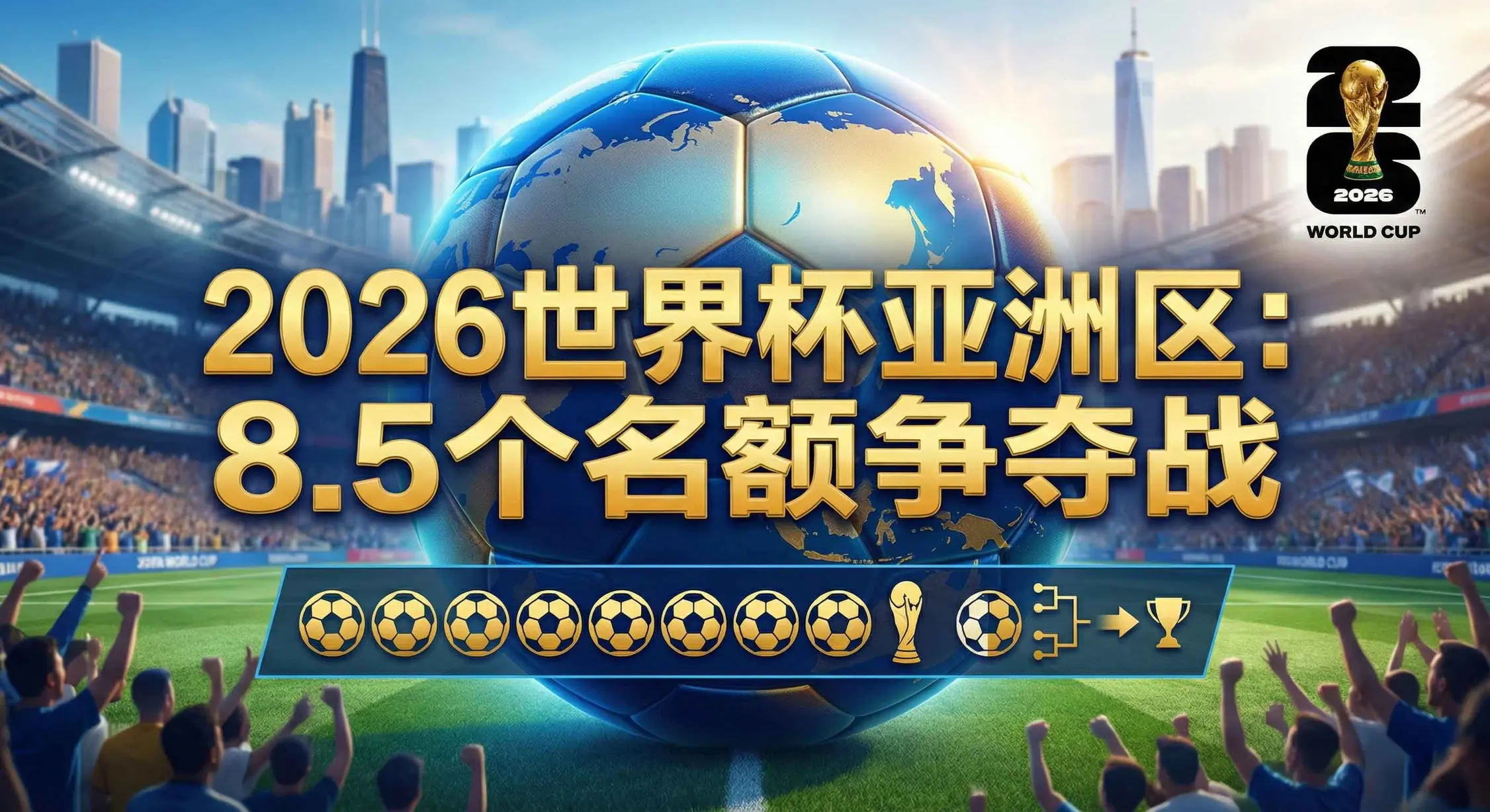 亚洲区有几个 2026 世界杯名额？8.5个晋级席位规则说明