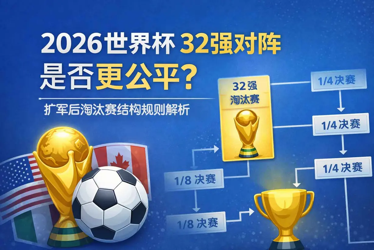 2026世界杯32强淘汰赛对阵是否更公平？扩军后晋级路径规则说明