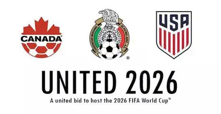 2026世界杯美国加拿大墨西哥联合举办示意图