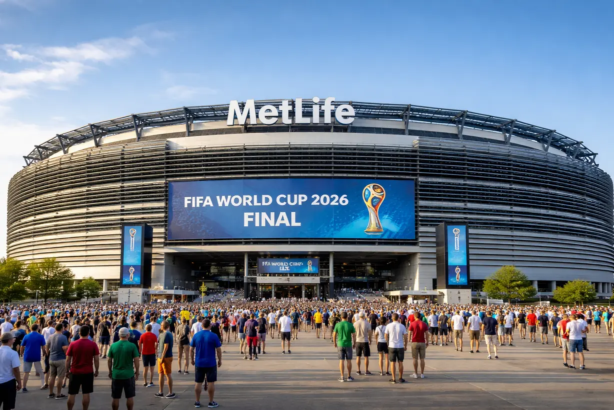 2026世界杯决赛球场大都会人寿体育场外观