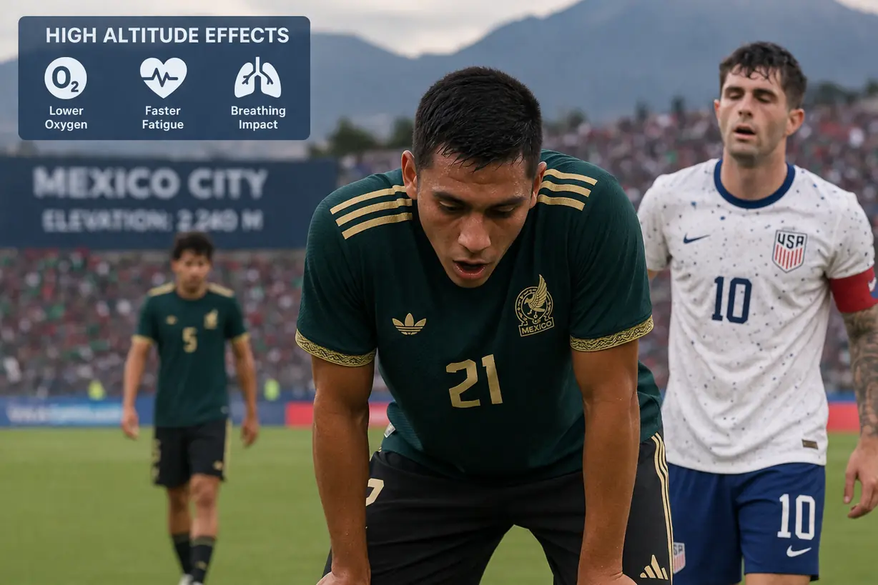 high altitude football impact on players stamina and breathing