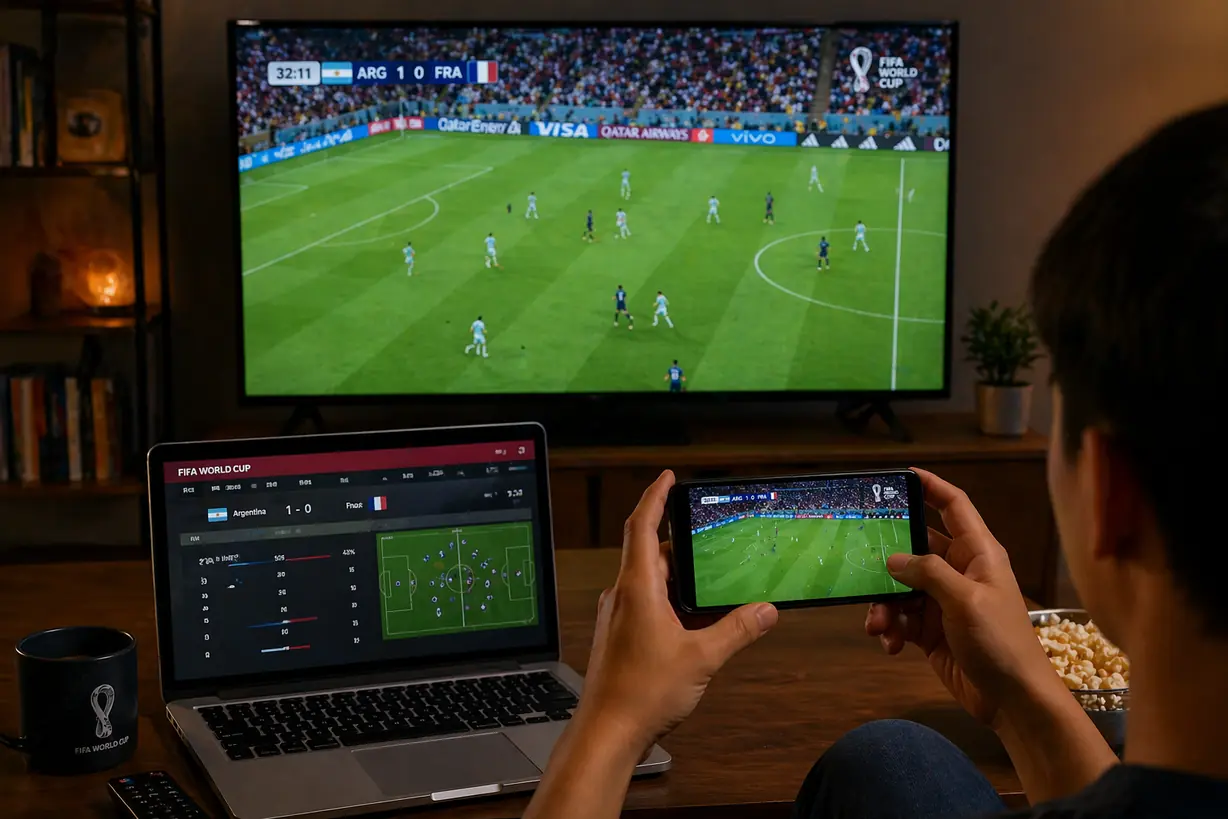 多设备观看世界杯电视电脑手机对比